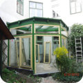 Verandabau Glasdach und Isolierglasfenster